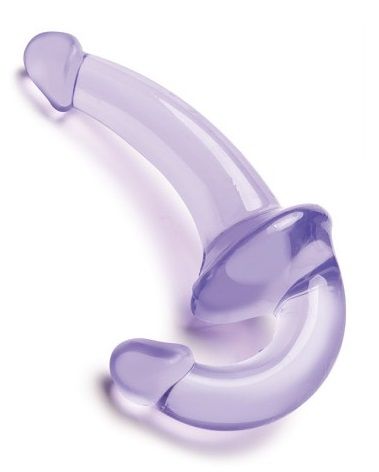 Фиолетовый безремневой страпон Strapless Strap-On - Lux Fetish - купить с доставкой в Сургуте