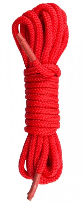 Красная веревка для связывания Nylon Rope - 5 м. - Easy toys - купить с доставкой в Сургуте
