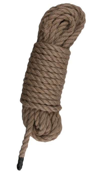 Пеньковая веревка для связывания Hemp Rope - 5 м. - Easy toys - купить с доставкой в Сургуте