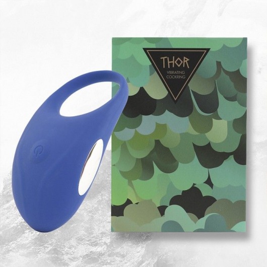 Синее кольцо с вибрацией Thor Cockring - FeelzToys - в Сургуте купить с доставкой