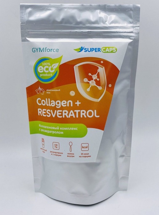 Натуральный коллаген с ресвератролом GYMforce Collagen+ - 150 гр. - SuperCaps - купить с доставкой в Сургуте