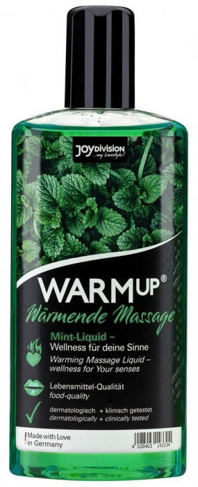Массажное масло WARMup Mint с ароматом мяты - 150 мл. - Joy Division - купить с доставкой в Сургуте