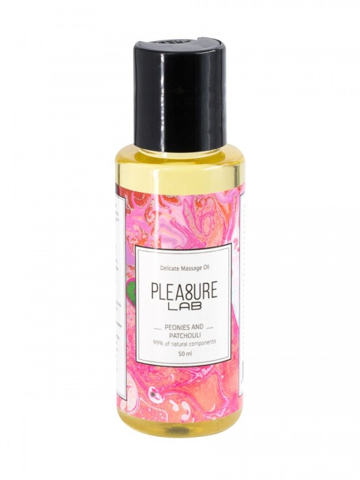 Массажное масло Pleasure Lab Delicate с ароматом пиона и пачули - 50 мл. - Pleasure Lab - купить с доставкой в Сургуте