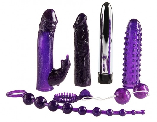 Набор фиолетовых стимуляторов Imperial Rabbit Kit - Toy Joy - купить с доставкой в Сургуте