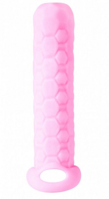 Розовый фаллоудлинитель Homme Long - 13,5 см. - Lola Games - в Сургуте купить с доставкой