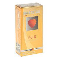 Презервативы Masculan Ultra Gold с золотым напылением и ароматом ванили - 10 шт. - Masculan - купить с доставкой в Сургуте