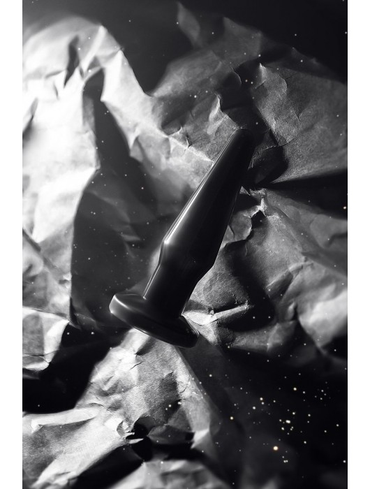 Черная анальная втулка Gemini β - 12,3 см. - POPO Pleasure