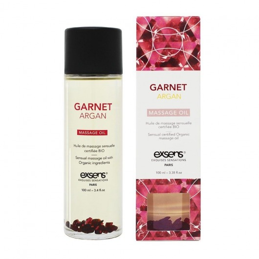 Органическое массажное масло GARNET ARGAN - 100 мл. - Exsens - купить с доставкой в Сургуте