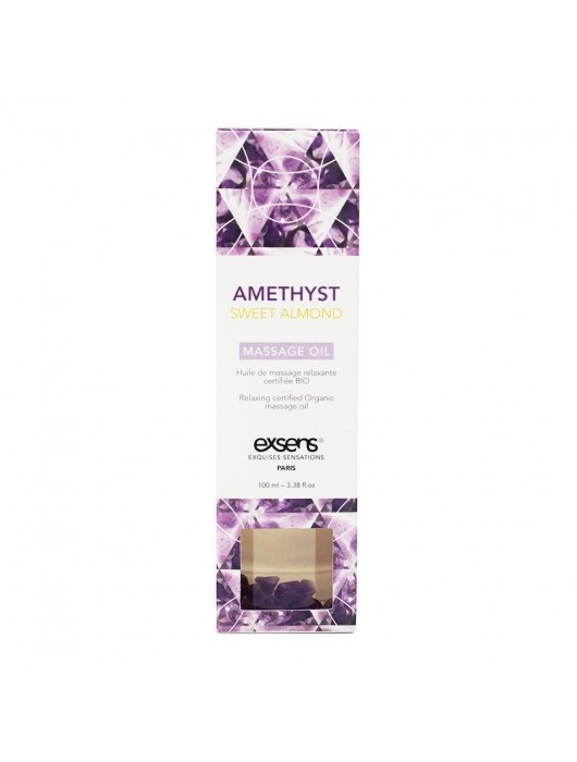 Органическое массажное масло AMETHYST SWEET ALMOND - 100 мл. - Exsens - купить с доставкой в Сургуте