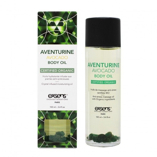 Органическое массажное масло AVENTURINE AVOCADO - 100 мл. - Exsens - купить с доставкой в Сургуте