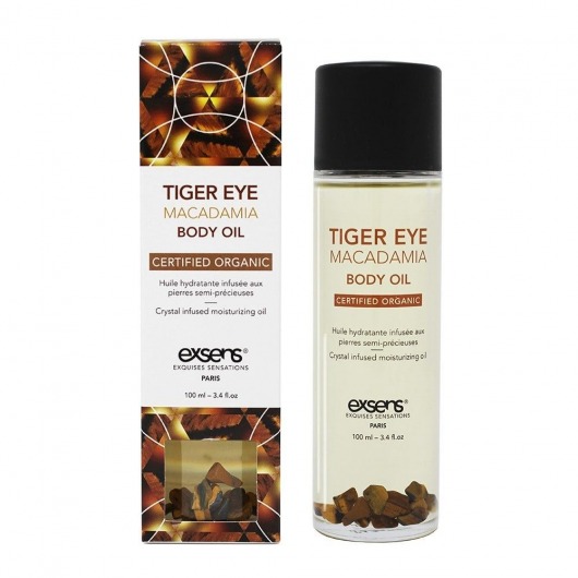 Органическое массажное масло TIGER EYE MACADAMIA - 100 мл. - Exsens - купить с доставкой в Сургуте