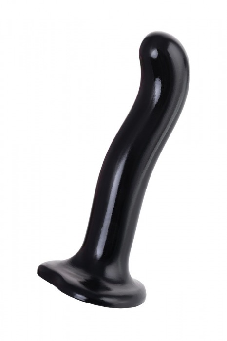 Черный стимулятор для пар P G-Spot Dildo Size M - 18 см. - Strap-on-me - в Сургуте купить с доставкой