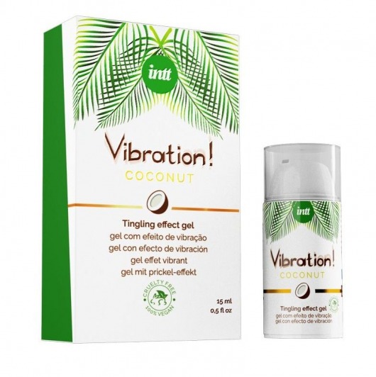 Возбуждающий гель с ароматом кокоса Vibration Coconut - 15 мл. - INTT - купить с доставкой в Сургуте