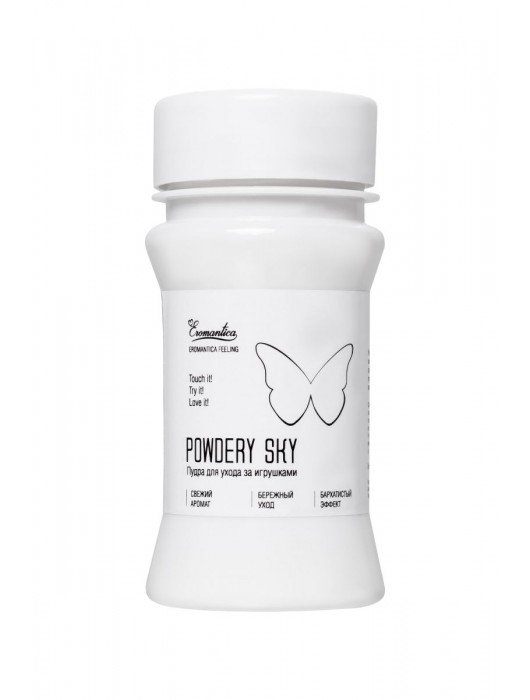 Пудра для ухода за игрушками Powdery Sky с ароматом мяты - 40 гр. - Eromantica - купить с доставкой в Сургуте