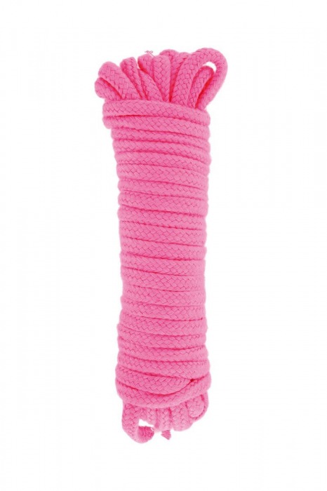 Розовая веревка для связывания Sweet Caress Rope - 10 метров - Sweet Caress - купить с доставкой в Сургуте