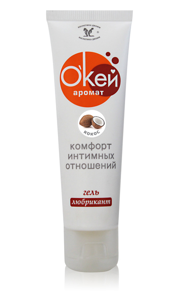 Гель-лубрикант  Окей  с ароматом кокоса - 50 гр. - Биоритм - купить с доставкой в Сургуте