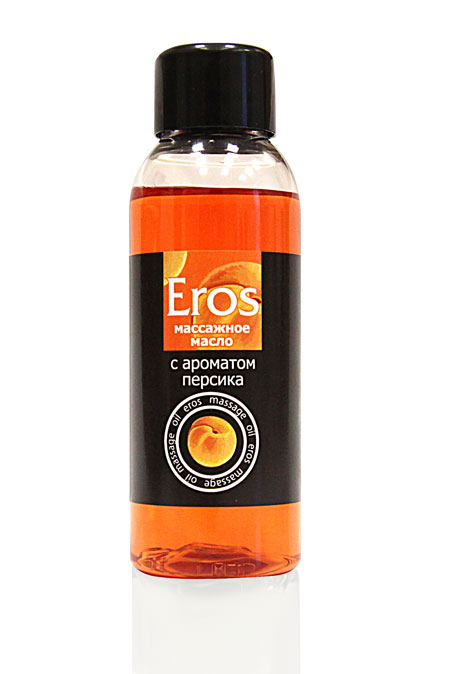 Массажное масло Eros exotic с ароматом персика - 50 мл. - Биоритм - купить с доставкой в Сургуте