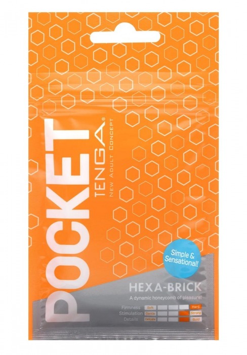 Карманный мастурбатор HEXA-BRICK - Tenga - в Сургуте купить с доставкой