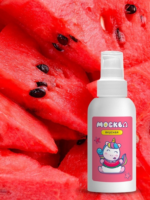 Универсальная смазка с ароматом арбуза  Москва Вкусная  - 100 мл. - Москва - купить с доставкой в Сургуте