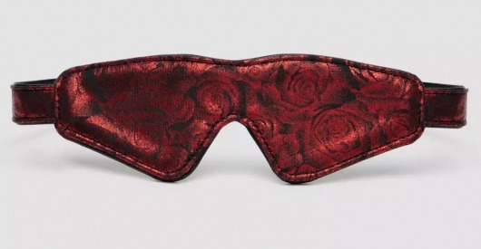Двусторонняя красно-черная маска на глаза Reversible Faux Leather Blindfold - Fifty Shades of Grey - купить с доставкой в Сургуте