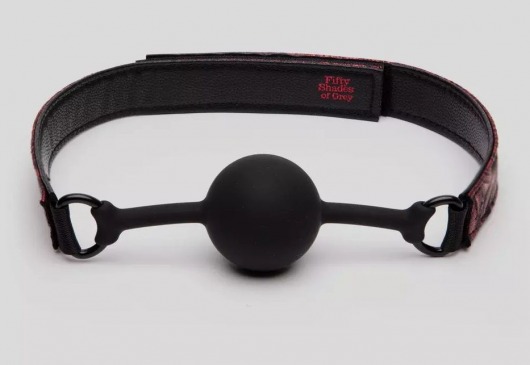 Кляп-шар на двусторонних ремешках Reversible Silicone Ball Gag - Fifty Shades of Grey - купить с доставкой в Сургуте