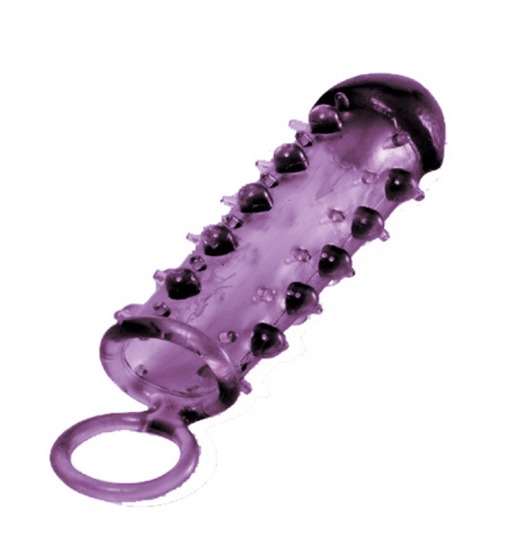Закрытая фиолетовая насадка с пупырышками SAMURAI PENIS SLEEVE PURPLE - 14,5 см. - NMC - в Сургуте купить с доставкой