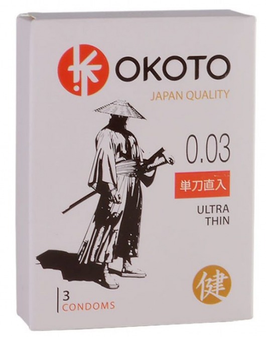 Ультратонкие презервативы OKOTO Ultra Thin - 3 шт. - Sitabella - купить с доставкой в Сургуте