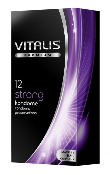 Презервативы с утолщённой стенкой VITALIS PREMIUM strong - 12 шт. - Vitalis - купить с доставкой в Сургуте