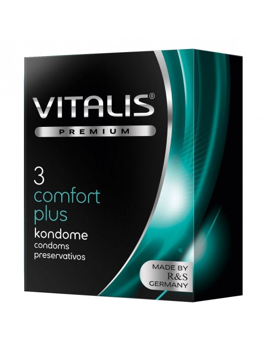 Контурные презервативы VITALIS PREMIUM comfort plus - 3 шт. - Vitalis - купить с доставкой в Сургуте