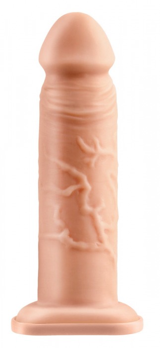 Телесный реалистичный фаллоимитатор с полостью Silicone Hollow Extension - 20 см. - Pipedream - купить с доставкой в Сургуте