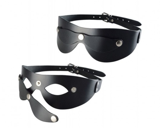 Черная кожаная маска  Новичок - Sitabella - купить с доставкой в Сургуте