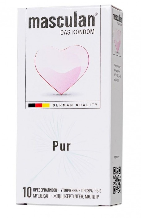 Супертонкие презервативы Masculan Pur - 10 шт. - Masculan - купить с доставкой в Сургуте