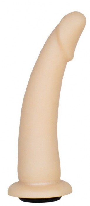 Телесная гладкая насадка-фаллоимитатор Harness - 17 см. - LOVETOY (А-Полимер) - купить с доставкой в Сургуте