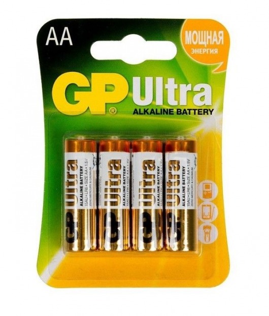 Батарейки алкалиновые GP Ultra Alkaline AA/LR6 - 4 шт. - Элементы питания - купить с доставкой в Сургуте