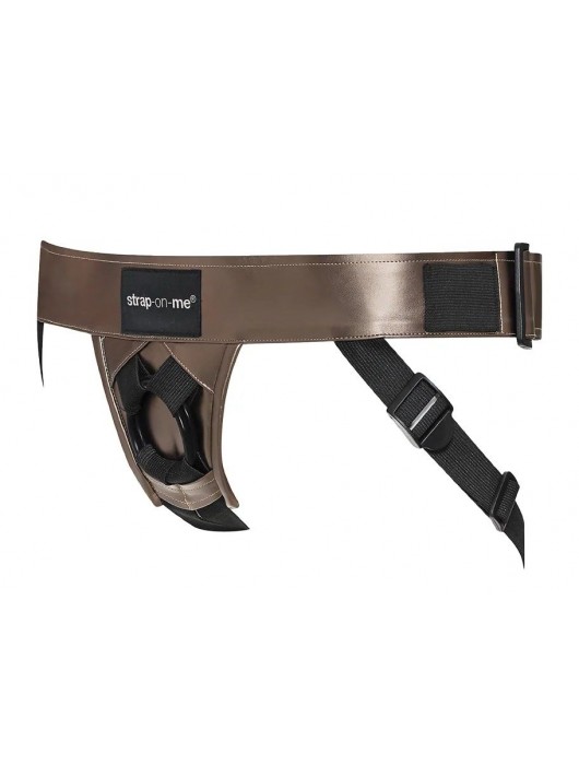 Бронзовый пояс для насадок Curious Harness - Strap-on-me - купить с доставкой в Сургуте
