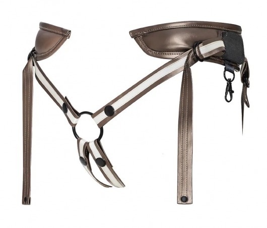 Бронзовый пояс для насадок Desirous Harness - Strap-on-me - купить с доставкой в Сургуте