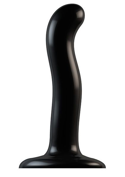 Черный фаллоимитатор-насадка Strap-On-Me P G spot Dildo size S - 16,4 см. - Strap-on-me - купить с доставкой в Сургуте