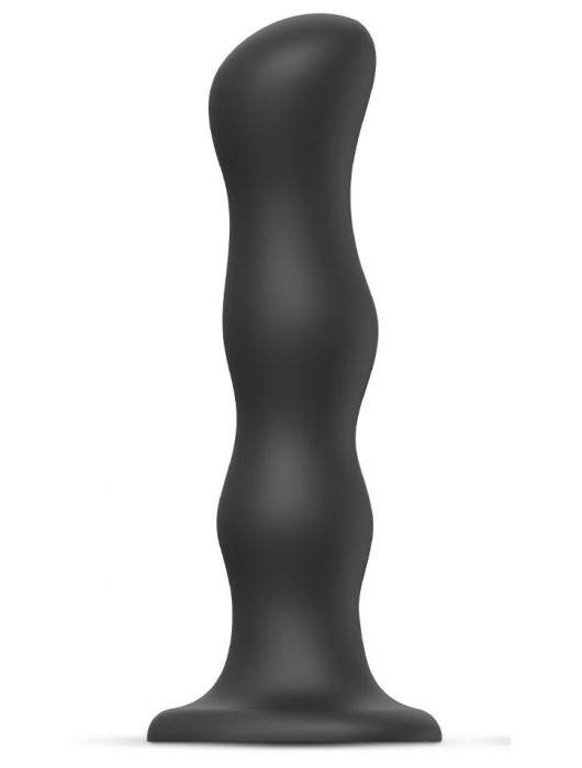 Черная насадка Strap-On-Me Dildo Geisha Balls size XL - Strap-on-me - купить с доставкой в Сургуте