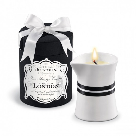 Массажное масло в виде большой свечи Petits Joujoux London с ароматом ревеня, амбры и чёрной смородины - MyStim - купить с доставкой в Сургуте
