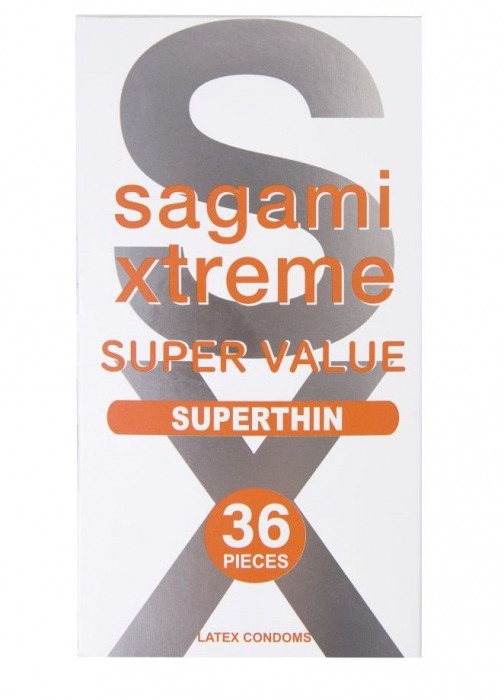 Ультратонкие презервативы Sagami Xtreme Superthin - 36 шт. - Sagami - купить с доставкой в Сургуте