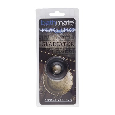 Чёрное эрекционное кольцо Gladiator - Bathmate - в Сургуте купить с доставкой