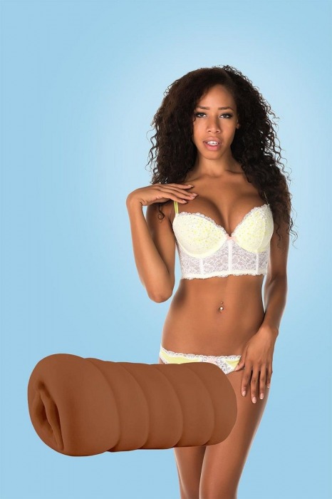 Коричневый мастурбатор-вагина BRIANNA - Dream Toys - в Сургуте купить с доставкой