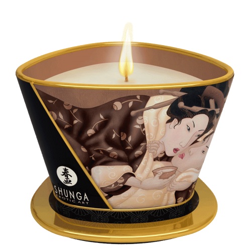 Массажная свеча Intoxicatin Chocolate с ароматом шоколада - 170 мл. - Shunga - купить с доставкой в Сургуте