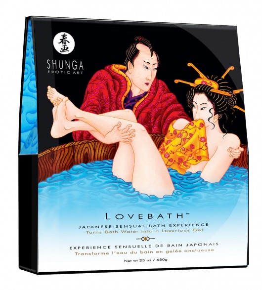 Соль для ванны Lovebath Ocean temptation, превращающая воду в гель - 650 гр. - Shunga - купить с доставкой в Сургуте