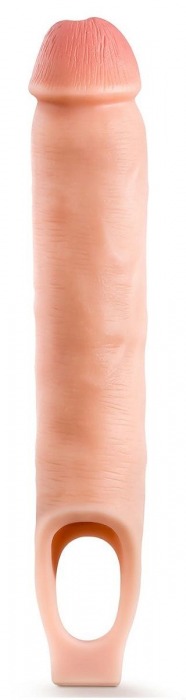 Телесная насадка-удлинитель 11.5 Inch Silicone Cock Sheath Penis Extender - 29,2 см. - Blush Novelties - в Сургуте купить с доставкой