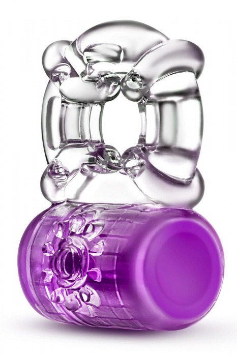 Фиолетовое эрекционное виброкольцо Pleaser Rechargeable C-Ring - Blush Novelties - в Сургуте купить с доставкой