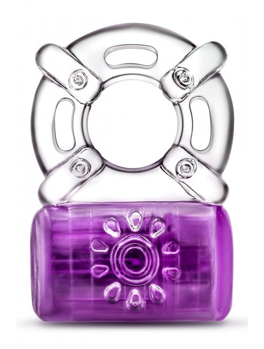 Фиолетовое эрекционное виброкольцо One Night Stand Vibrating C-Ring - Blush Novelties - в Сургуте купить с доставкой