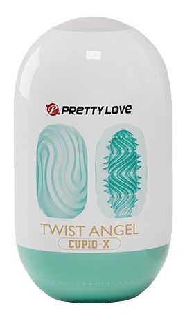 Бирюзовый мастурбатор-яйцо Twist Angel - Baile - в Сургуте купить с доставкой