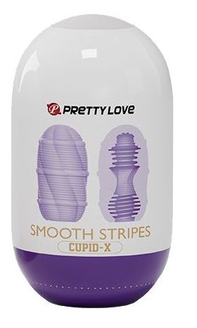 Сиреневый мастурбатор-яйцо Smooth Stripes - Baile - в Сургуте купить с доставкой