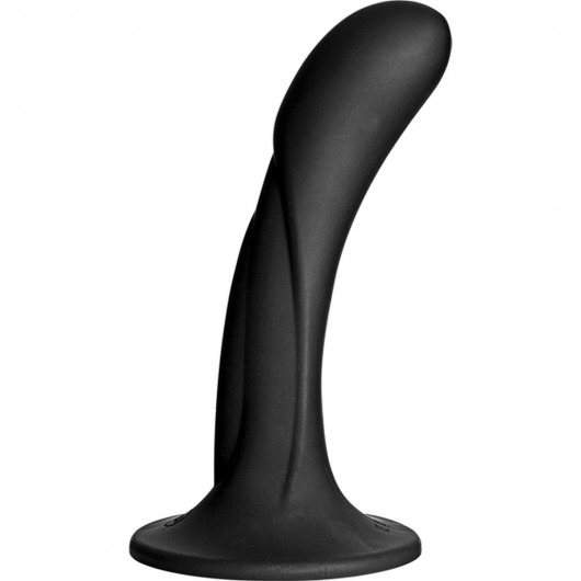 Черная изогнутая насадка Vac-U-Lock G-Spot - 16,5 см. - Doc Johnson - купить с доставкой в Сургуте